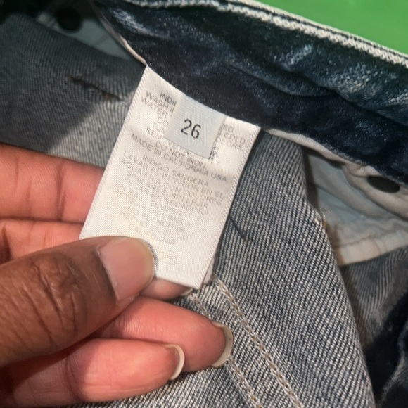 REVOLVE Father’s Daughter High Rise Riley Denim Distressed Skirt size 26 - Picture 8 of 9